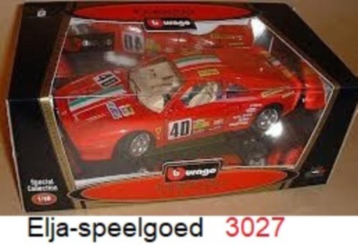 Bburago Ferrari GTO 1:18 1984 Rood + stickers modelauto 3027, Hobby en Vrije tijd, Modelauto's | 1:18, Nieuw, Auto, Bburago, Ophalen of Verzenden