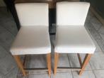 2 Ikea barkrukken zithoogte 65 cm, 2 krukken, Ophalen, Gebruikt, Met voetsteun