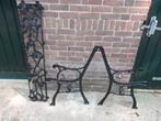 Gietijzeren tuinbank onderdelen, Tuin en Terras, Ophalen, Gebruikt, Metaal
