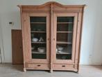 Antieke grenen houten kast met kuif en mooie details, Antiek en Kunst, Antiek | Meubels | Kasten, Ophalen