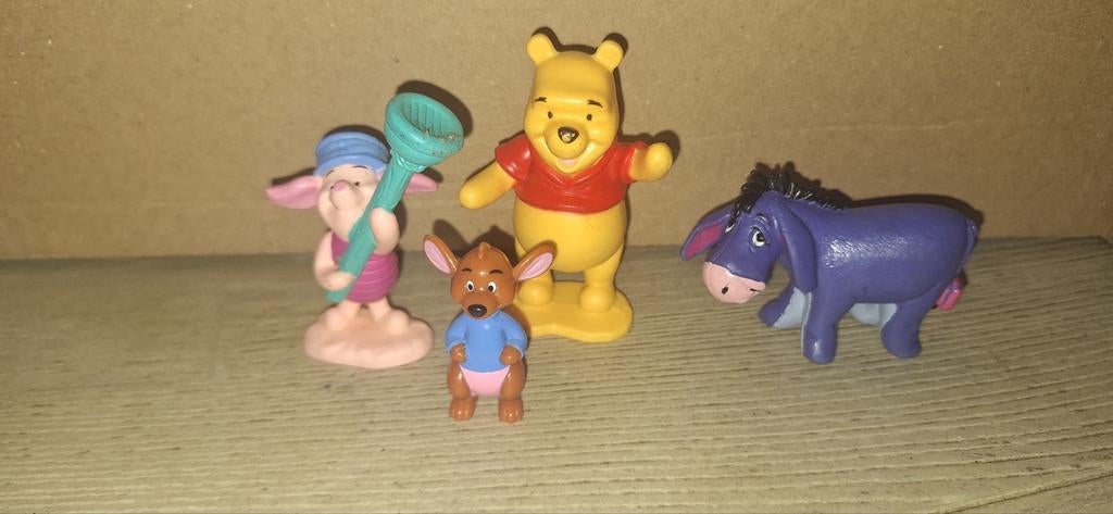 Winnie de pooh poppetjes set/4 (26226), Disney, ., Ophalen of Verzenden, Zo goed als nieuw