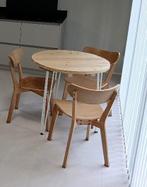 Nieuw ronde steigerhouten eettafel 80cm, Huis en Inrichting, Tafels | Eettafels, Ophalen, 50 tot 100 cm, Rond, Nieuw