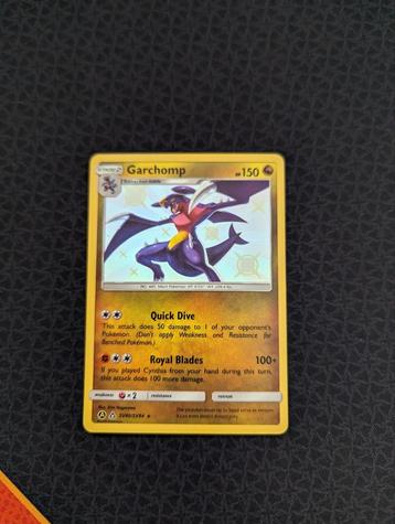 Garchomp Baby Shiny #SV40 Pokemon Hidden Fates  beschikbaar voor biedingen