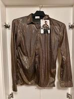 Gouden Glitter Blouse Boland - Maat L (valt als S), Carnaval, Maat 48/50 (M), Nieuw, Ophalen of Verzenden