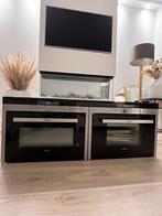 luxe siemens studioline set combi oven en combi stoom oven, Stoom, Zo goed als nieuw, Oven met grill, Inbouw