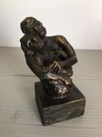 Astrid Veldhuyzen koppen bronzen beeld sculptuur brons kunst, Ophalen of Verzenden, Zo goed als nieuw, Mens