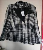 Eksept Jasje blazer boucle tweed zwart beige Maat 46 Nieuw, Verzenden, Zwart, Maat 46/48 (XL) of groter, Nieuw