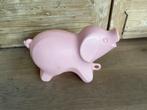 Groot vintage plastic varken. Rose kunststof. 25 cm., Ophalen, Zo goed als nieuw, Jongen of Meisje