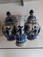 Delfts aardewerk kaststel chinoiserie. Gemerkt Van Duijn, Ophalen of Verzenden