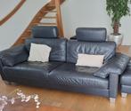 De Sede DS 17-2 zits bank zwart leer met metalen pootstel, Huis en Inrichting, Ophalen, Gebruikt, Tweepersoons, 75 tot 100 cm