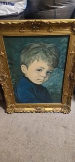 Bekende huilende jongen van de jaren 50, 87 bij 67 cm, Antiek en Kunst, Ophalen of Verzenden