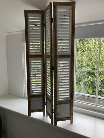 Kamerscherm - brocante - 3 luik beschikbaar voor biedingen