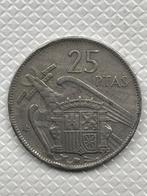 25 peseta PTAS 1957 Francisco Franco Caudillo de Espana, Postzegels en Munten, Ophalen of Verzenden, Overige landen