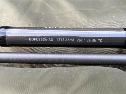 3x Daiwa Basia DF 12ft 3.75Lbs, Watersport en Boten, Hengelsport | Karpervissen, Zo goed als nieuw, Werphengel, Ophalen of Verzenden