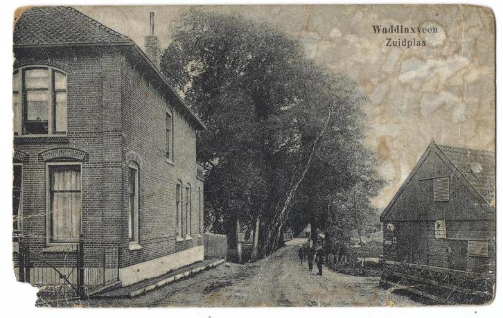 Waddinxveen, Zuidplas. Lees beschrijving, Verzamelen, Ansichtkaarten | Nederland, Ongelopen, Zuid-Holland, Voor 1920, Verzenden
