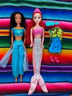 Disney Prinsessen barbies Ariël en Jasmine, Ophalen of Verzenden, Gebruikt, Barbie