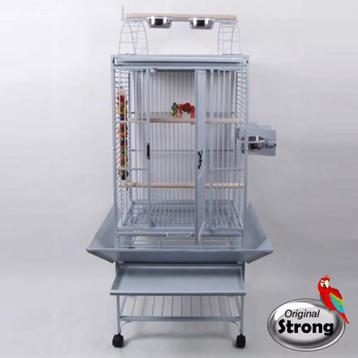 Papegaaienkooi Villa Sara hamerslag parelwit met 10% korting beschikbaar voor biedingen