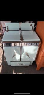 Vintage Fifties PQ kolen fornuis kachel retro emaille, Huis en Inrichting, Kachels, Ophalen, Gebruikt, Houtkachel, Vrijstaand