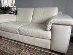 2  natuzzi tweezitsbanken-wit leder, Huis en Inrichting, Ophalen, Gebruikt, 150 tot 200 cm, Leer