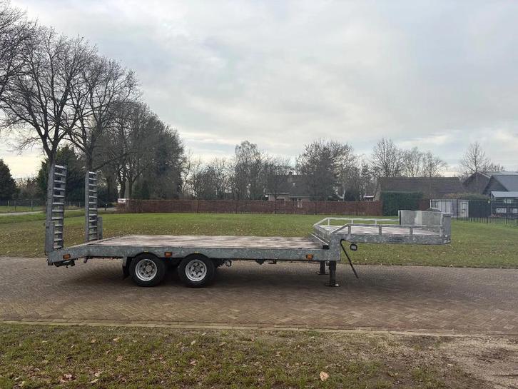 VELDHUIZEN Be oplegger semi dieplader 8 ton (bj 2011), Auto's, Vrachtwagens, Bedrijf, Te koop, Aanhangers en Opleggers, Overige brandstoffen