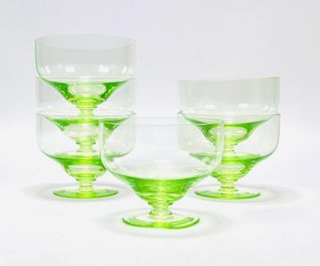 Set van 6 art deco coupes 1930-1940 beschikbaar voor biedingen