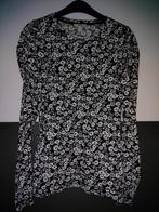 Blauw wit bloemen shirt lange mouw, Ophalen of Verzenden, Maat 34 (XS) of kleiner, Blauw, Lange mouw