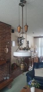 antieke olielamp, Huis en Inrichting, Lampen | Hanglampen, Gebruikt, Ophalen of Verzenden