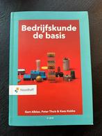 Bedrijfskunde de basis, Boeken, Studieboeken en Cursussen, Verzenden, HBO, Zo goed als nieuw, Noordhoff Uitgevers