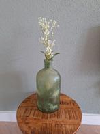 Vaas met kunstplant., Huis en Inrichting, Woonaccessoires | Vazen, Ophalen of Verzenden, Zo goed als nieuw, Glas, Minder dan 50 cm