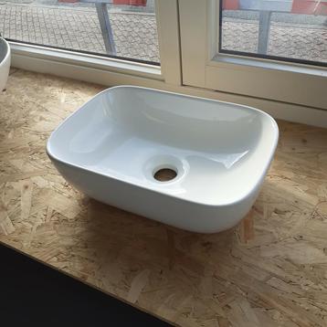 Glans witte waskom, Sanitair, Keramiek, 36cm, Balvi  beschikbaar voor biedingen