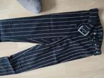 Bershka gestreepte broek - Maat 36, Kleding | Dames, Broeken en Pantalons, Zwart, Zo goed als nieuw, Maat 36 (S), Lang