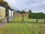 Grote sierlijke ijzeren tuinpoort - poort- hek 2 delen, Tuin en Terras, Ophalen, Gebruikt, IJzer, Tuinhek