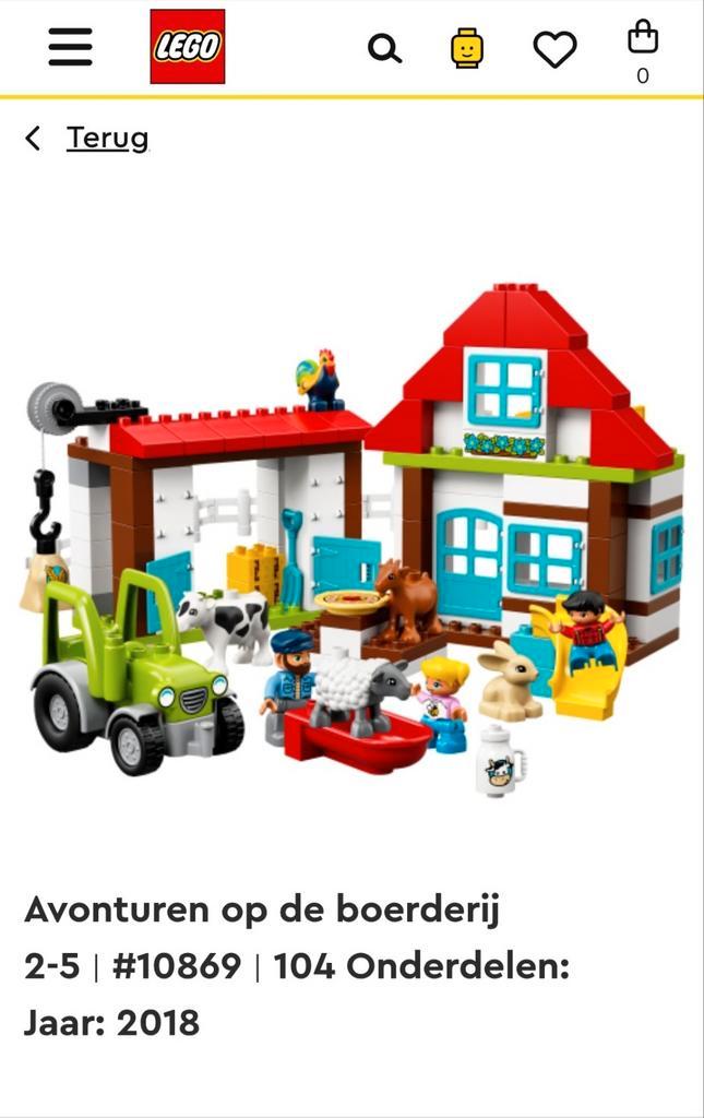Lego Duplo Boerderij + extra blokken, Kinderen en Baby's, Speelgoed | Duplo en Lego, Gebruikt, Duplo, Ophalen