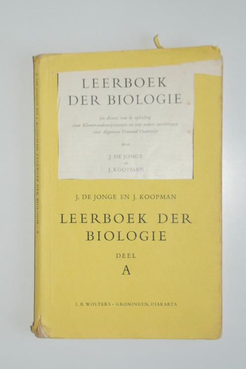 Leerboek der Biologie - De Jonge & Koopman 1953, Antiek en Kunst, Antiek | Boeken en Bijbels, Ophalen of Verzenden