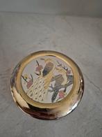 Vintage  japans sierraaddoosje bekleed met 24 karaat goud, Antiek en Kunst, Ophalen of Verzenden