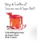 Tupperware Uitbereidingsset SuperChef Large, Rood, NIEUW, Nieuw, Overige typen, Ophalen of Verzenden, Rood