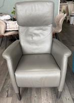 Elektrische relaxstoel antraciet, Huis en Inrichting, Fauteuils, Ophalen, Zo goed als nieuw, 50 tot 75 cm, Leer