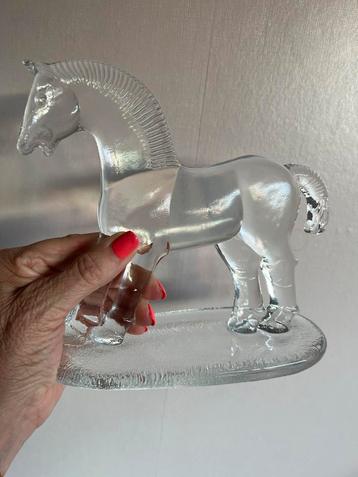 Vintage Kosta Boda Groot Glazen Paard Bertil Vallien 70’s beschikbaar voor biedingen