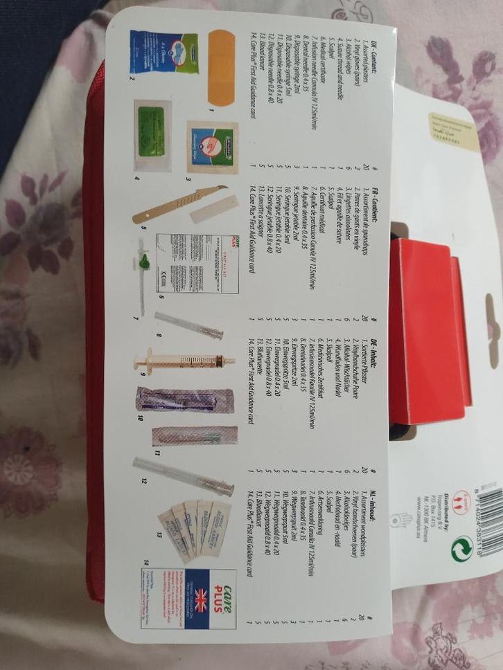 Care Plus First Aid Kit Sterile (nieuw), Diversen, Verpleegmiddelen, Nieuw, Ophalen of Verzenden