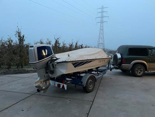 Speedboot 115 pk, inclusief trailer, Watersport en Boten, Speedboten, Gebruikt, 3 tot 6 meter, Benzine, 70 tot 120 pk, Polyester