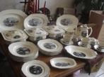 persoons eet+koffieservies societe ceramique landschap, Antiek en Kunst, Ophalen