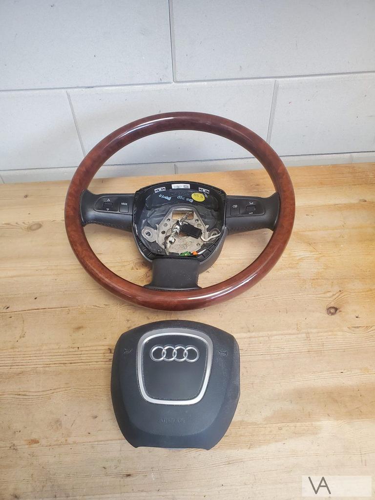 Audi A6 4f 2004 - 2011 houten stuur met airbag 4f0419091AR, Ophalen of Verzenden, Gebruikt, Audi