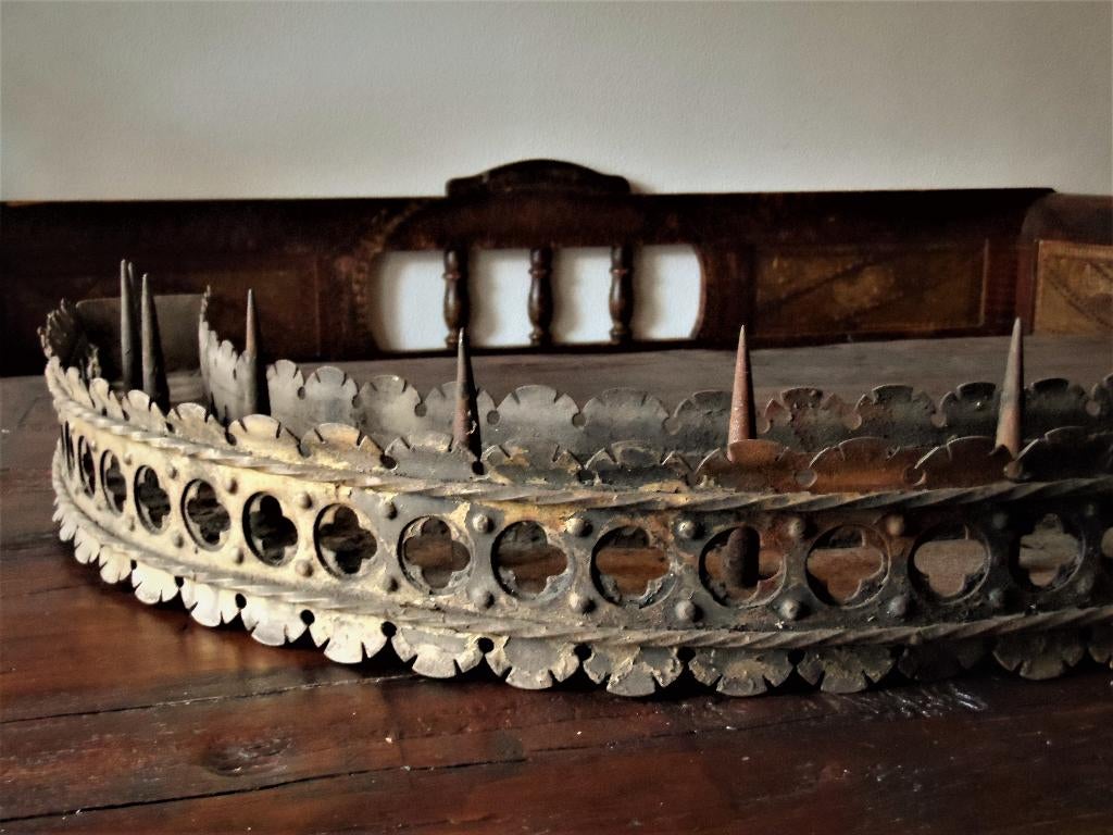 Unieke kapel kerkkandelaar 17 kaarsenhouders kandelaar 19e, Ophalen, Overige materialen