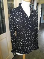 SISSY-BOY Zwart/wit polkadot blousje maat M, Kleding | Dames, Maat 38/40 (M), Zwart, Sissy-Boy, Ophalen of Verzenden