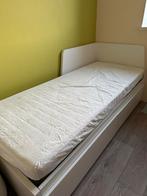 IKEA Flekke Bedbank + nachtkastje, matrassen en toebehoren, Ophalen, Verstelbaar, Wit, Tweepersoons