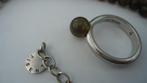 Ti Sento zilveren ring met rookkwarts steen, Verzenden, Zo goed als nieuw, 17 tot 18, Met edelsteen
