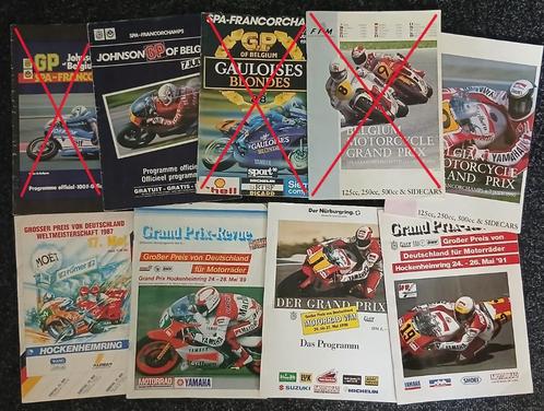 TT Assen Programmaboekjes België & Duitsland 1985-1991, Verzamelen, Automerken, Motoren en Formule 1, Gebruikt, Motoren, Ophalen