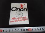 sticker orion alles en nog wat voor de (brom) fiets, Verzamelen, Ophalen, Zo goed als nieuw