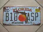 US license plate Florida - Sunshine State, Verzamelen, Automerken, Motoren en Formule 1, Nieuw, Auto's, Verzenden