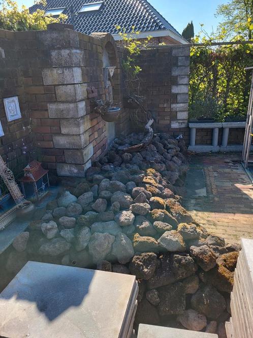 Grote partij lava breuk stenen / vijverstenen, Tuin en Terras, Vijvers, Gebruikt, Ophalen